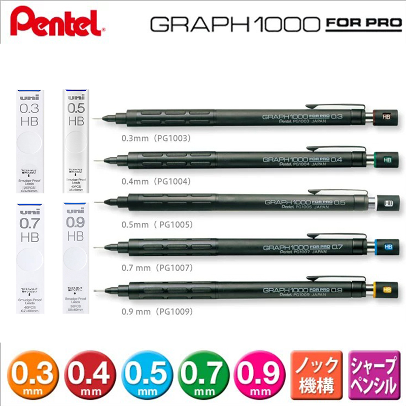 Pentel Pen Energel - Automatyczne ołówki Pentel do profesjonalnych rysunków
