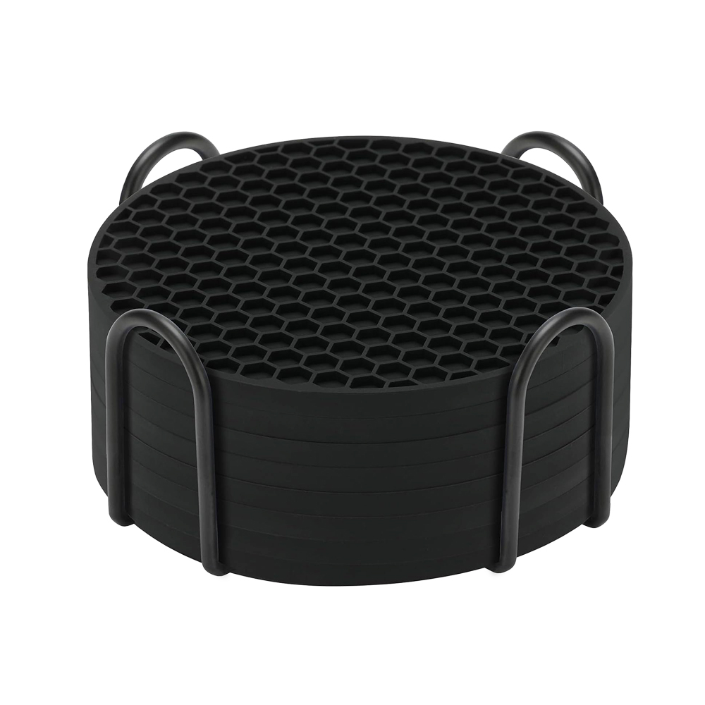 Coaster Sublimation Blank - Zestaw silikonowych podstawek z uchwytem na
