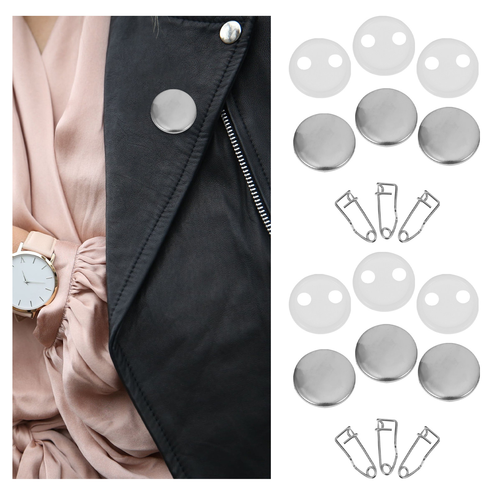 Button Badge Blank - 100 zestawów materiałów do tworzenia pustych
