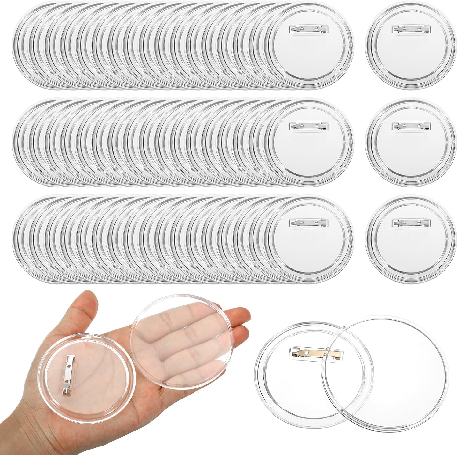 Button Badge Blank - Zestaw do tworzenia akrylowych okrągłych odznak,