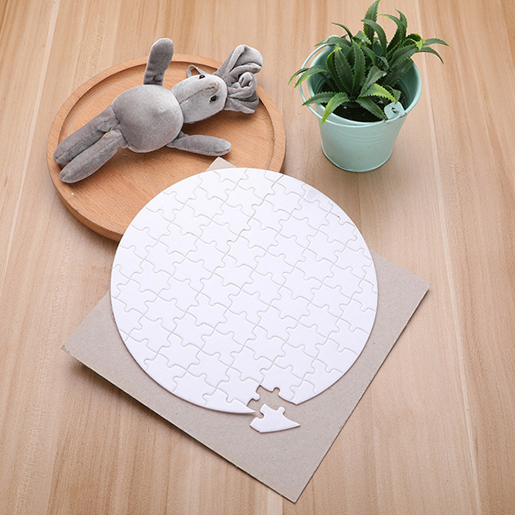 Puzzle Blank White - 4 sztuki białych arkuszy do sublimacji,