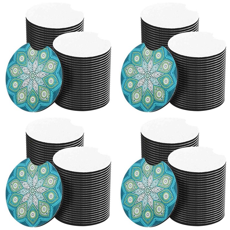 Coaster Sublimation Blank - ABVS 200 szt. Podstawki samochodowe do