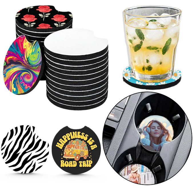 10/20 szt. podkładek samochodo – Coaster Sublimation Blank recenzja i cena