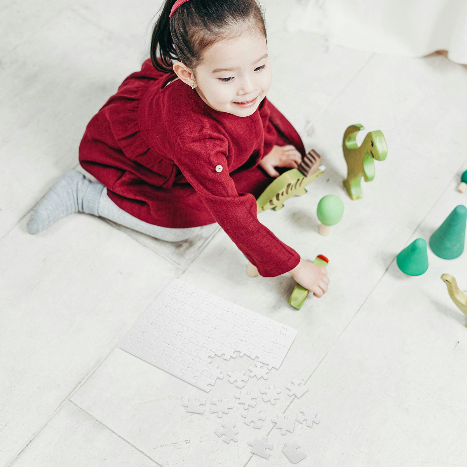 4 arkusze pustych elementów do – Puzzle Blank White recenzja i cena
