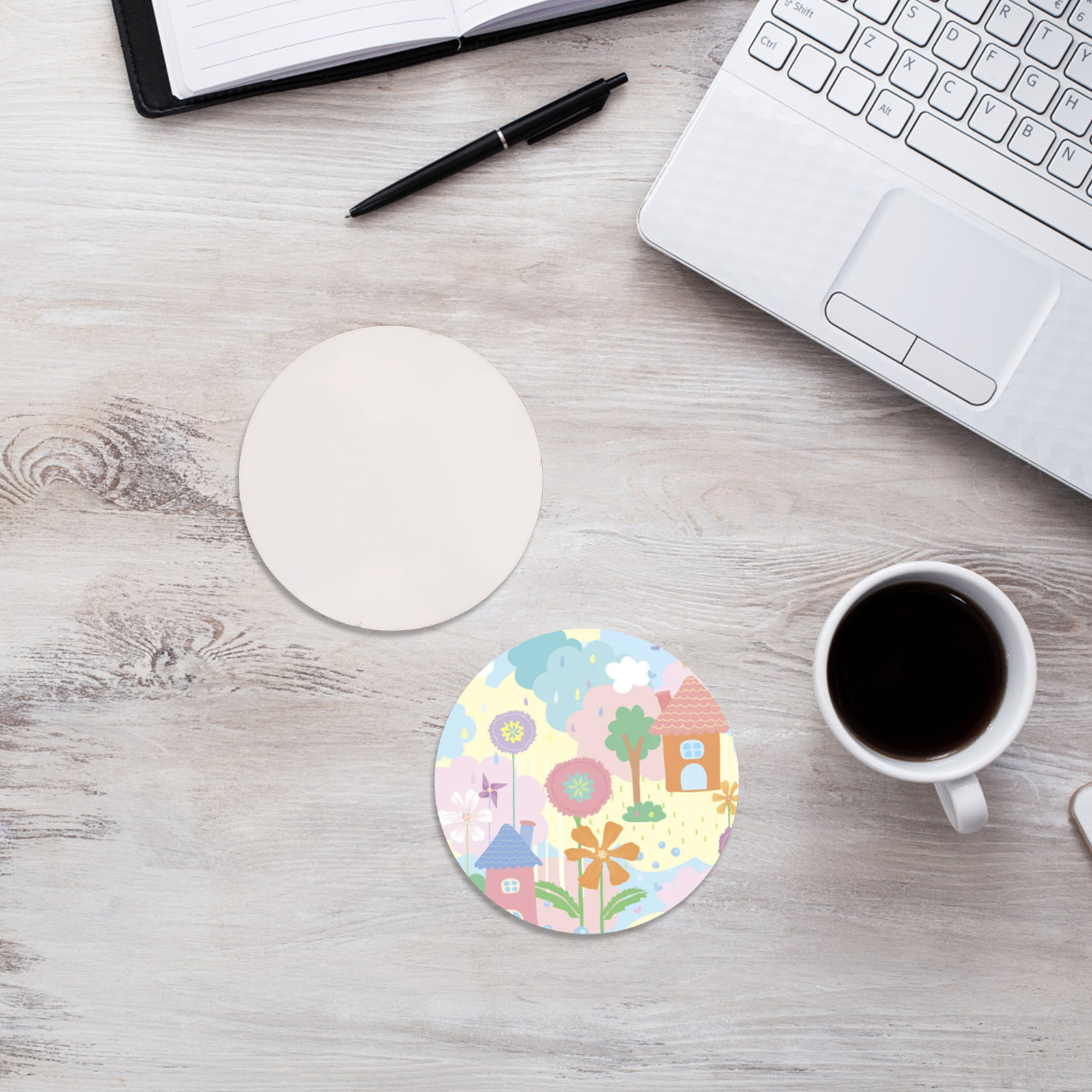 Drewniane podkładki pod kubki  – Coaster Sublimation Blank recenzja i cena